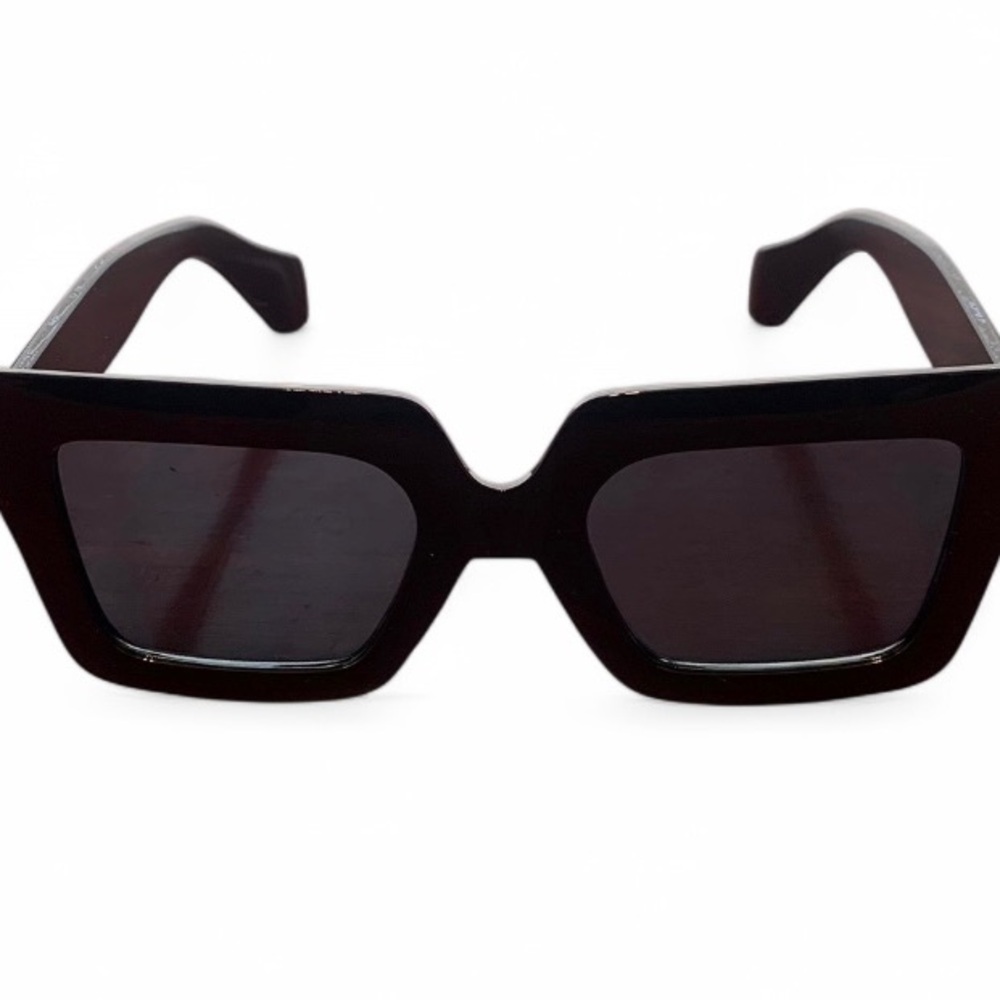 Unisex Black Square Sunglasses